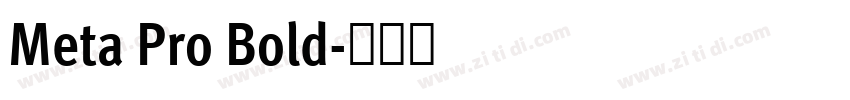 Meta Pro Bold字体转换